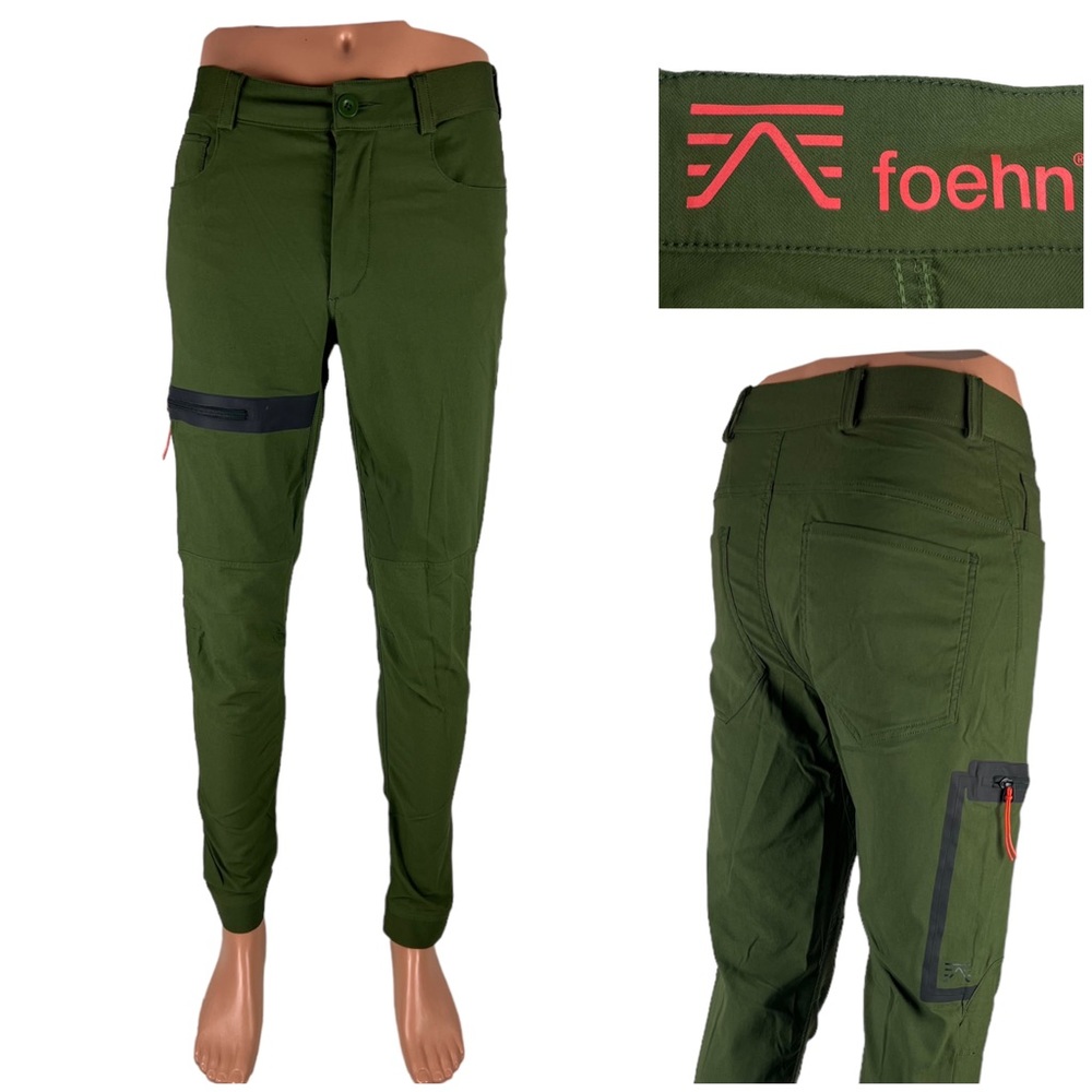 Foehn Brise Schoeller Mens 30 X 32 Pants Green Outdoor Hiking Climbing Nylon